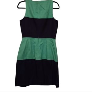 Banana Republic Sleeveless Scoop Neck Color Block Dress with pockets Size 8
